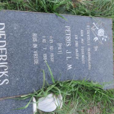 DIEDERICKS Petrus J.L.M. 1932-1984