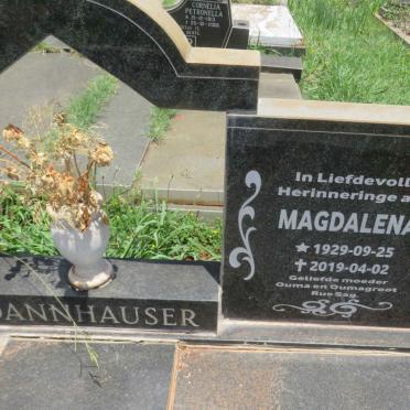 DANNHAUSER Cornelius Johannes 1919-1980 &amp; Magdalena 1929-2019