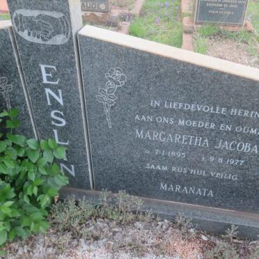 ENSLIN Peter James 1885-1936 & Margaretha Jacoba 1895-1977 :: ENSLIN Peter James 1969-1971 