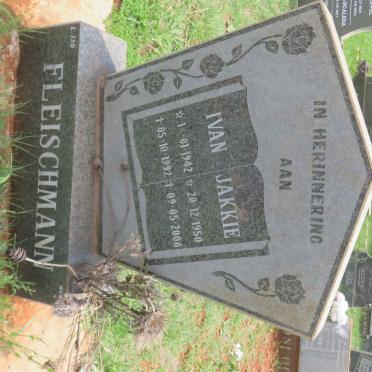 FLEISCHMANN Ivan 1942-1992 &amp; Jakkie 1950-2006