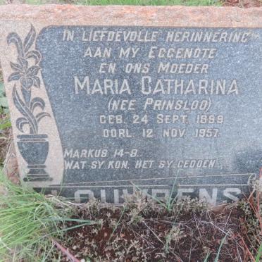 LOUWRENS Maria Catharina nee PRINSLOO 1899-1957