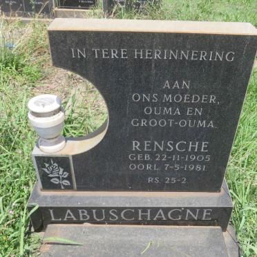 LABUSCHAGNE Rensche 1905-1981