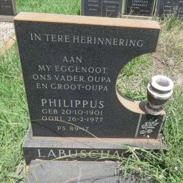 LABUSCHAGNE Philippus 1901-1977