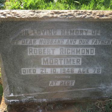 MORTIMER Robert Richmond -1946