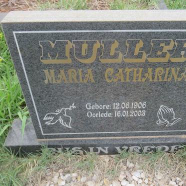 MULLER Maria Catharina 1906-2003