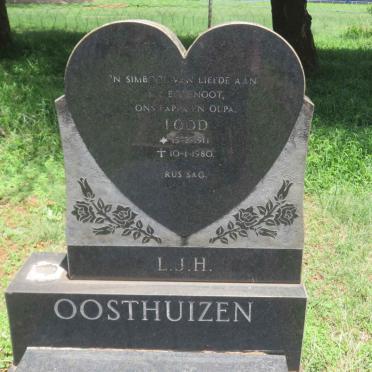 OOSTHUIZEN L.J.H. 1911-1980 &amp; A.C.B. 1920-1997