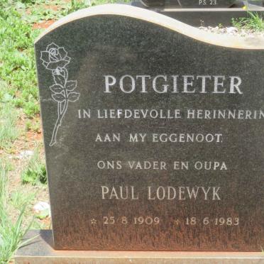 POTGIETER Paul Lodewyk 1909-1983