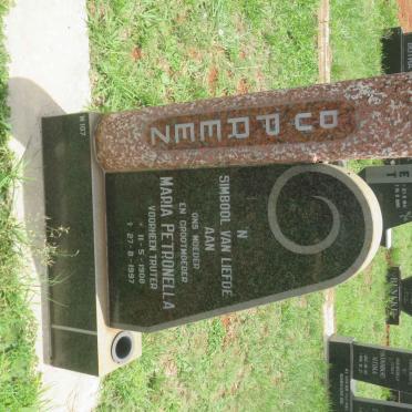 PREEZ Maria Petronella, du  voorheen TRUTER 1908-1997