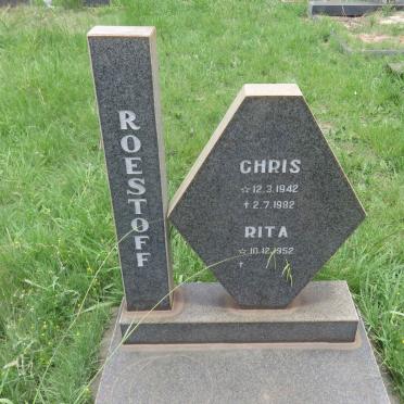 ROESTOFF Chris 1942-1982 &amp; Rita 1952-