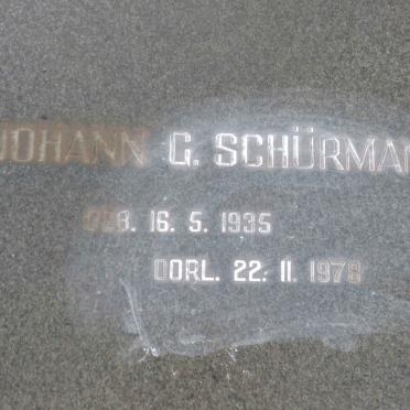 SCHURMANN Johann 1935-1978