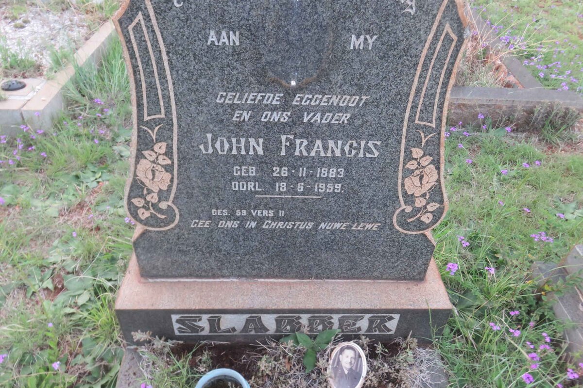 SLABBER John Francis 1883-1959