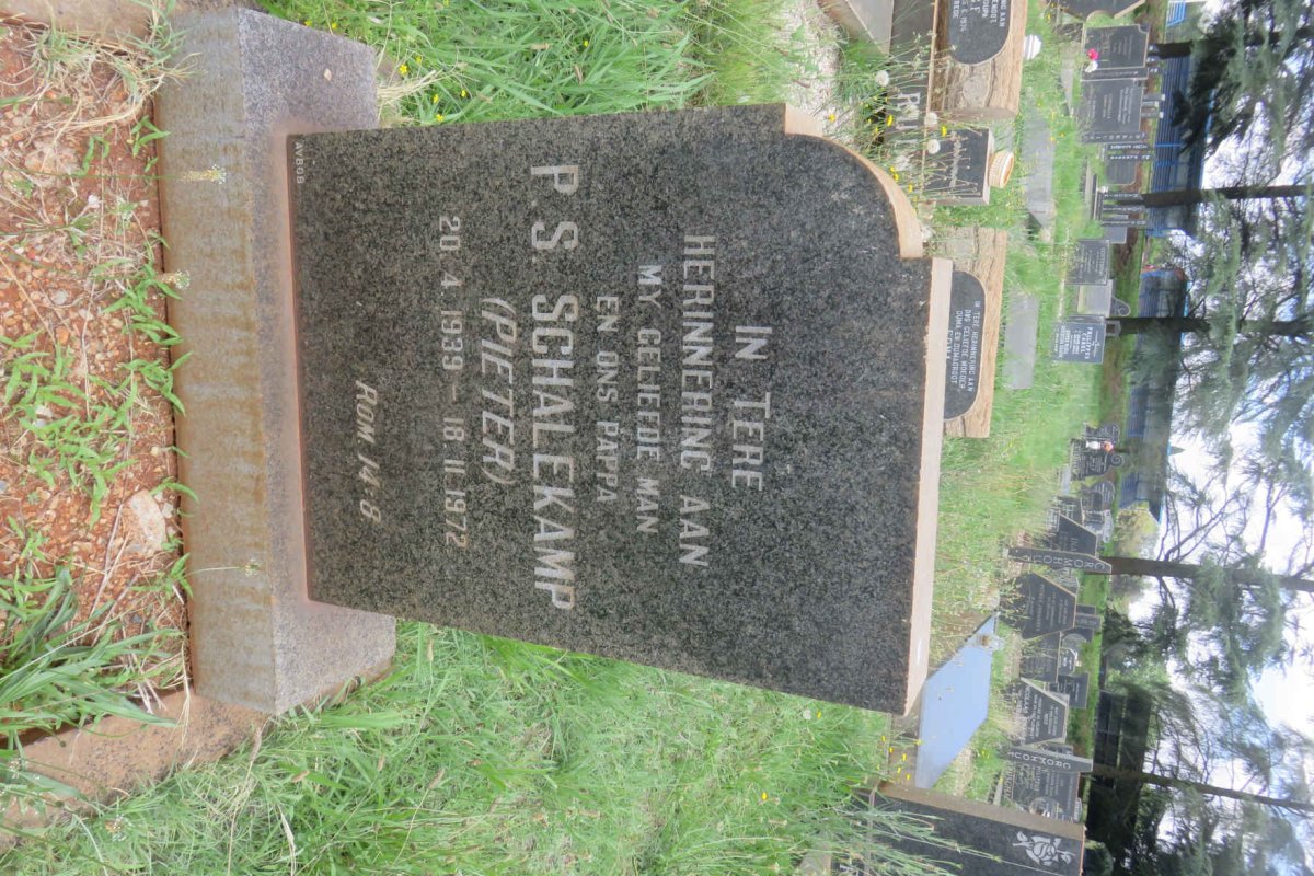 SCHALEKAMP P.S. 1939-1972