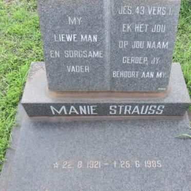 STRAUSS Manie 1921-1985