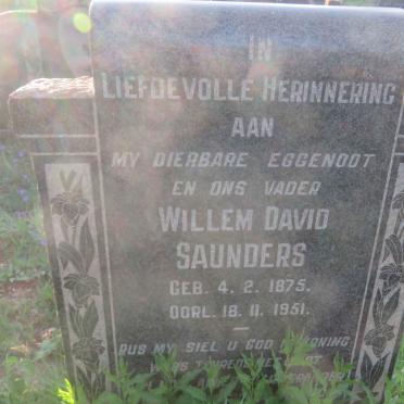SAUNDERS Willem David 1875-1951