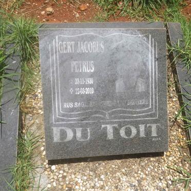 TOIT Gert Jacobus Petrus, du 1930-2010
