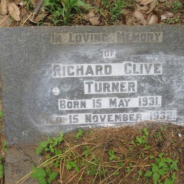 TURNER Richard Clive 1931-1932