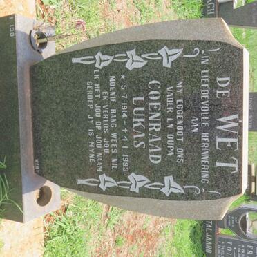 WET Coenraad Lukas, de 1914-1993