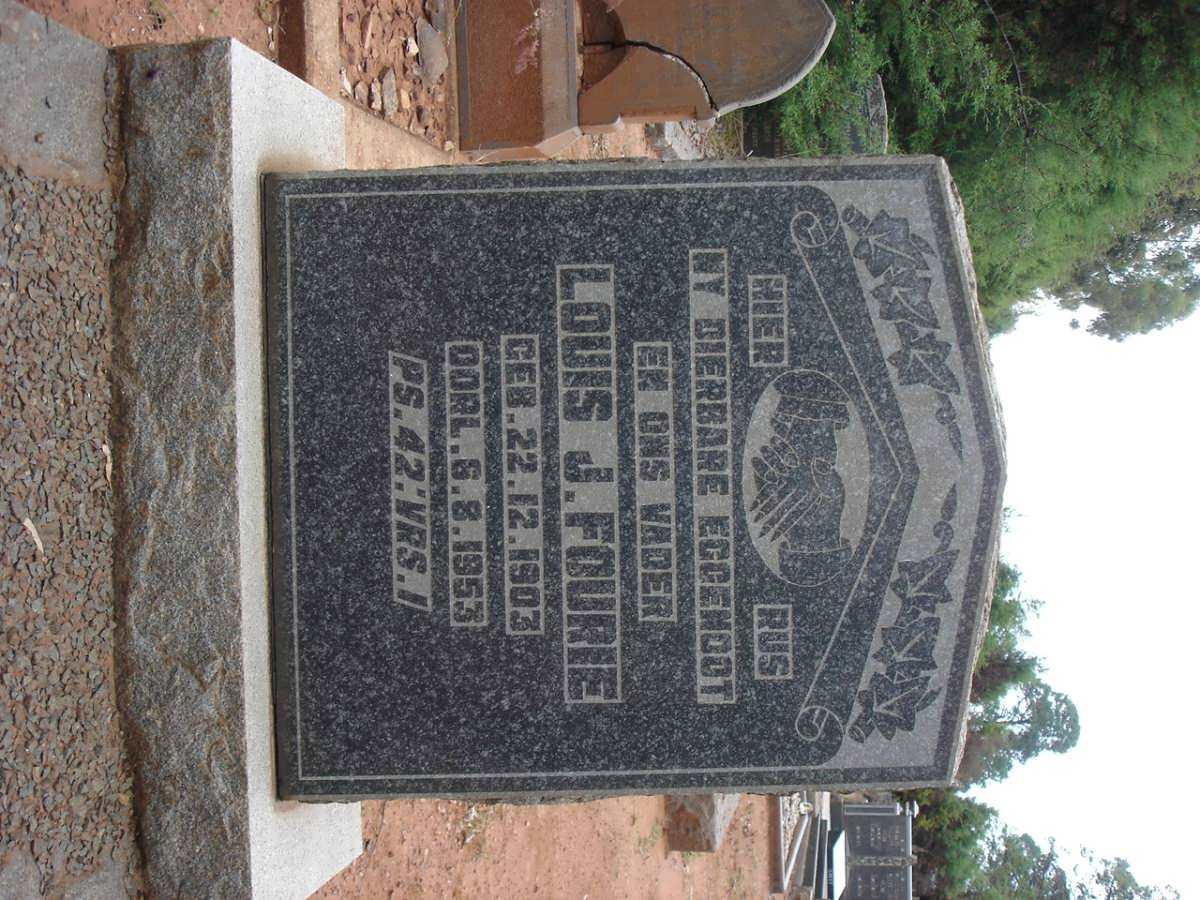 FOURIE Louis J. 1903-1953