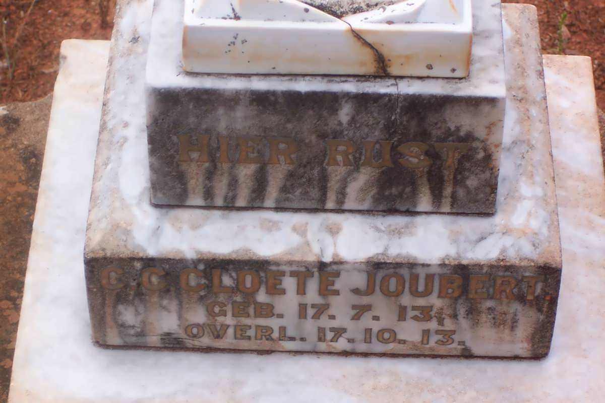 JOUBERT C.C. Cloete 1913-1913