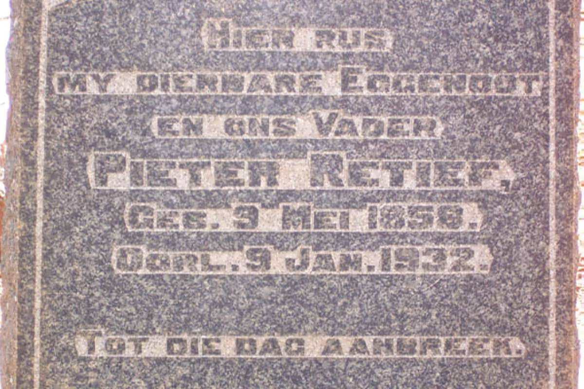 RETIEF Pieter 1858-1932