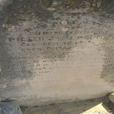 PRETORIUS Pieter J.W.J. 1899-1919 