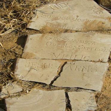 BEZUIDENHOUT Susanna Josina 1927-1927 