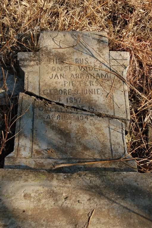 PIETERS Jan Abraham 1857-1949