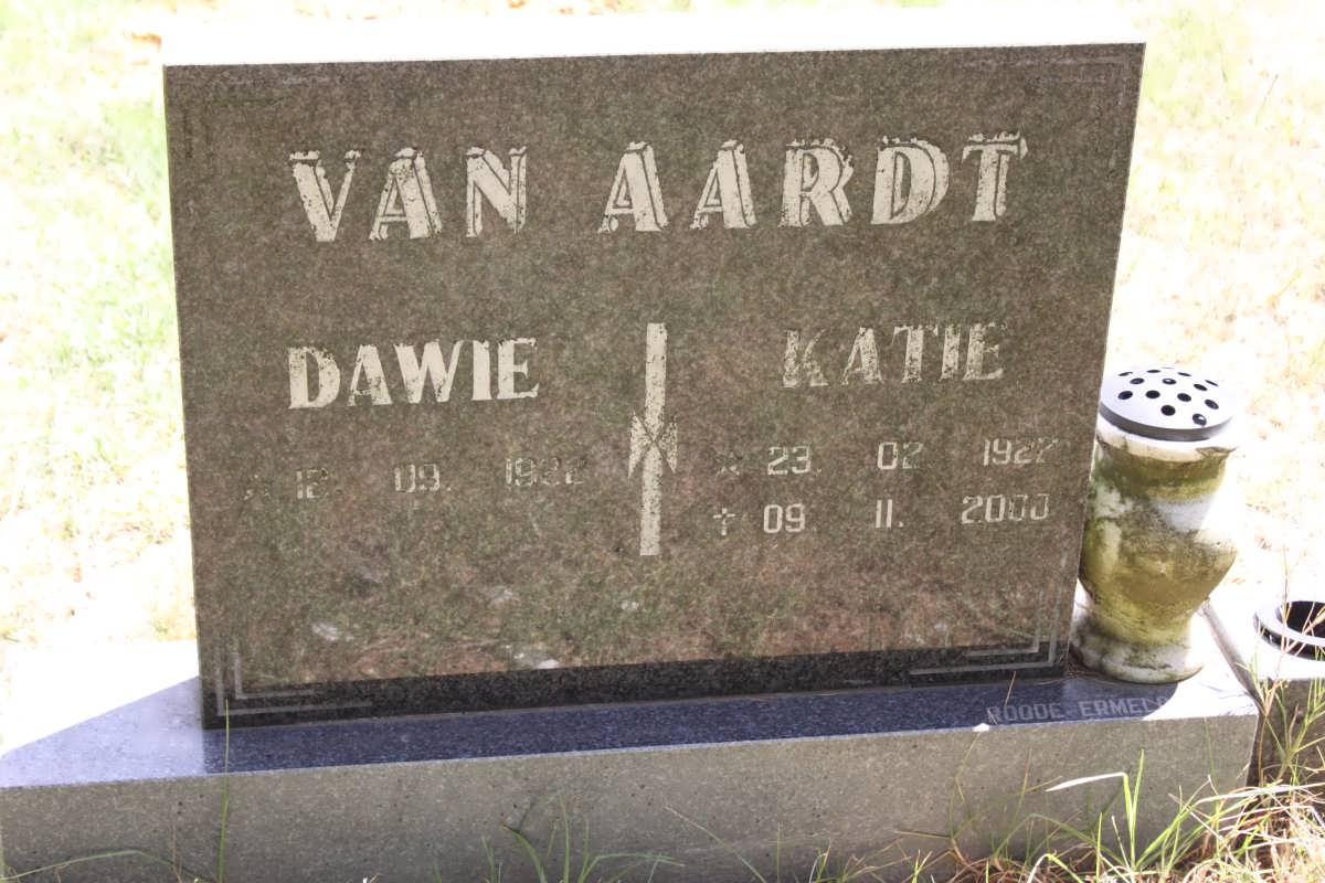 AARDT Dawie, van 1922- &amp; Katie 1927-2000