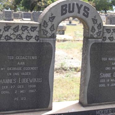 BUYS Johannes Lodewikus 1908-1967 &amp; Sannie DREYER 1915-1996