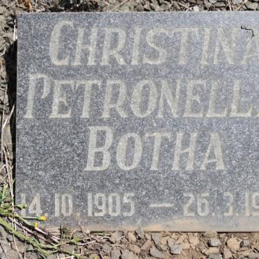 BOTHA Christina Petronella 1905-1980