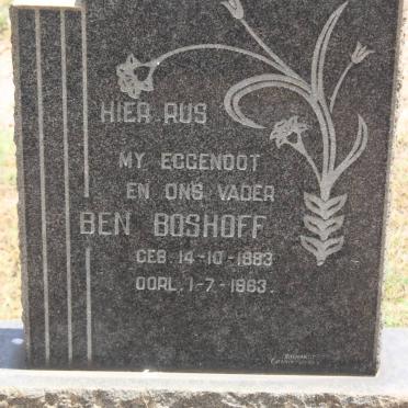 BOSHOFF Ben 1883-1963