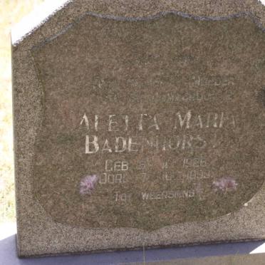 BADENHORST Aletta Maria 1926-1993