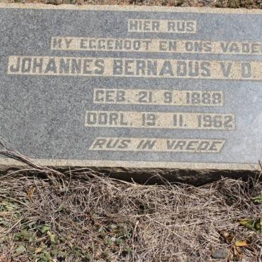 BERG Johannes Bernardus, v.d. 1888-1962