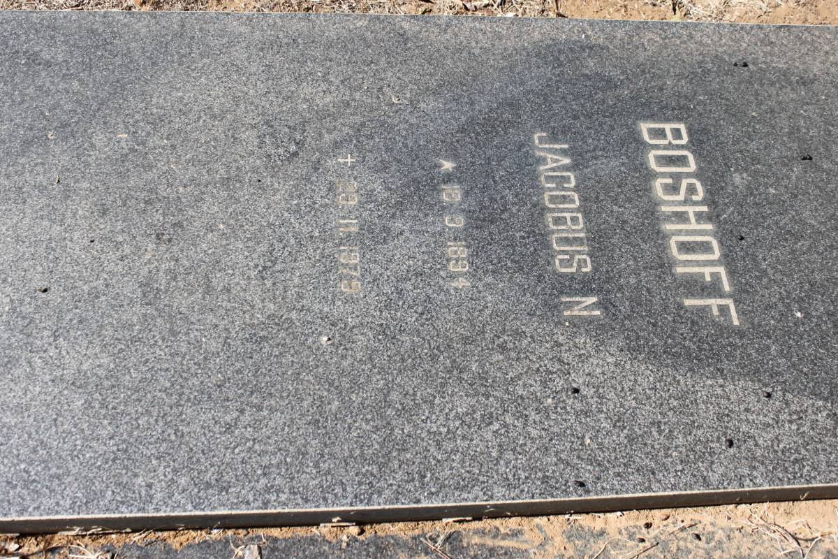 BOSHOFF Jacobus N. 1894-1975