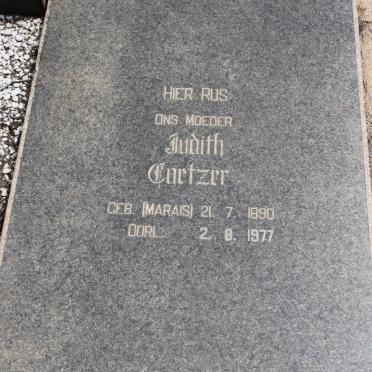 COETZER Judith geb MARAIS 1890-1977