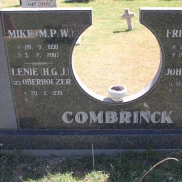 COMBRINCK M.P.W. 1936-2007 &amp; H.G.J. OBERHOLZER 1939- :: F.J. 1971-2003 :: J.F. 1968-