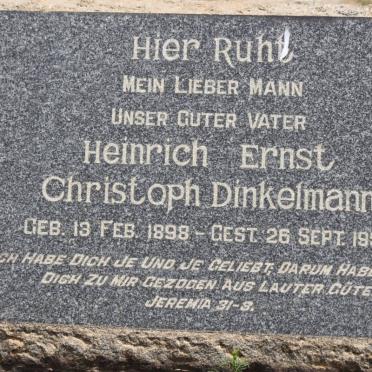 DINKELMANN Heinrich Ernst Christoph 1898-1959