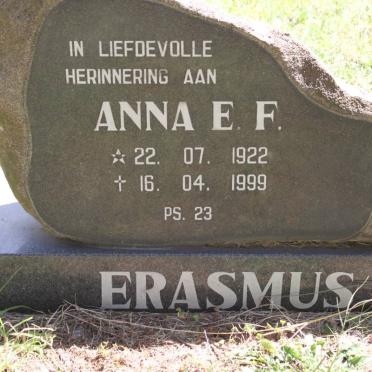 ERASMUS Anna E.F. 1922-1999
