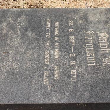 FERGUSON Ralph R. 1927-1970