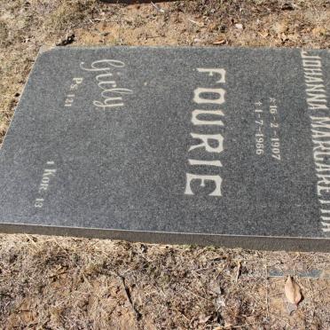 FOURIE Johanna Margaretha 1907-1986
