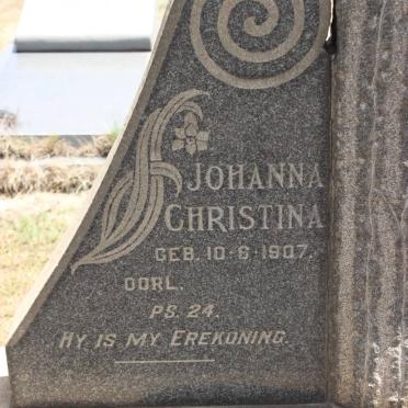 FOURIE Jacob Joachim 1875-1962 &amp; Johanna Christina SCHEEPERS 1886-1969 :: FOURIE Johanna Christina 1907-