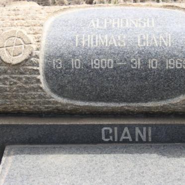 GIANI Alphonso Thomas 1900-1965