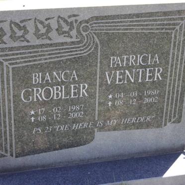 GROBLER Bianca 1987-2002 :: VENTER Patricia 1980-2002