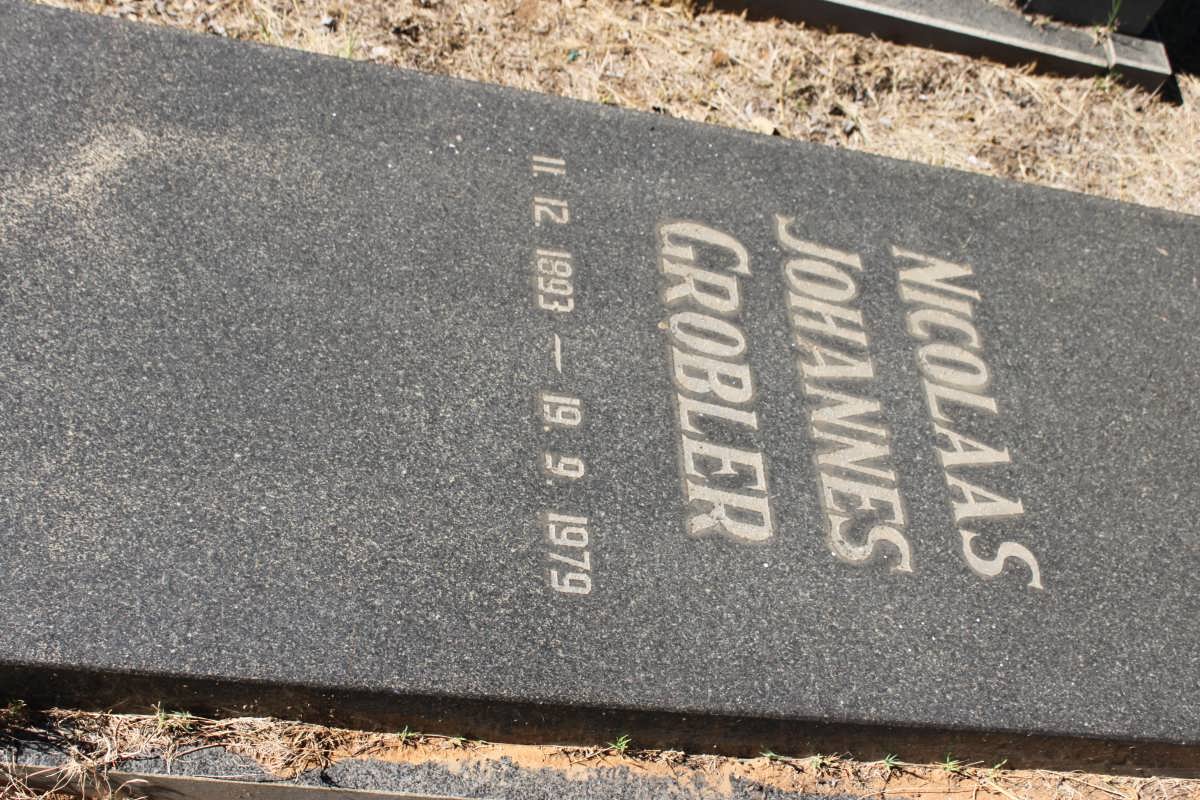 GROBLER Nicolaas Johannes 1893-1979