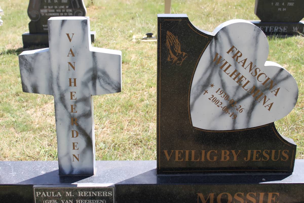 HEERDEN Franscina Wilhelmina, van 1930-2002