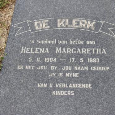 KLERK Helena Margaretha, de 1904-1983