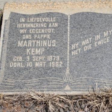 KEMP Marthinus 1879-1962