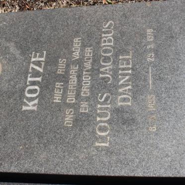 KOTZE Louis Jacobus Daniel 1895-1978
