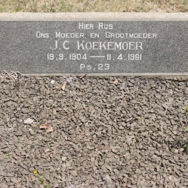 KOEKEMOER J.C. 1904-1981