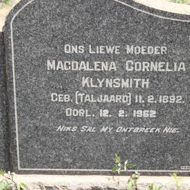 KLYNSMITH Magdalena Cornelia geb TALJAARD 1892-1962